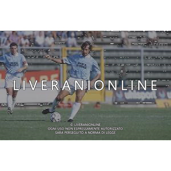 DIAP-RETROSPETTIVA LUCA LUZARDI CALCIATORE NELLA FOTO LUCA LUZARDI CON LA MAGLIA DELLA LAZIO CALCIO AG ALDO LIVERANI SAS