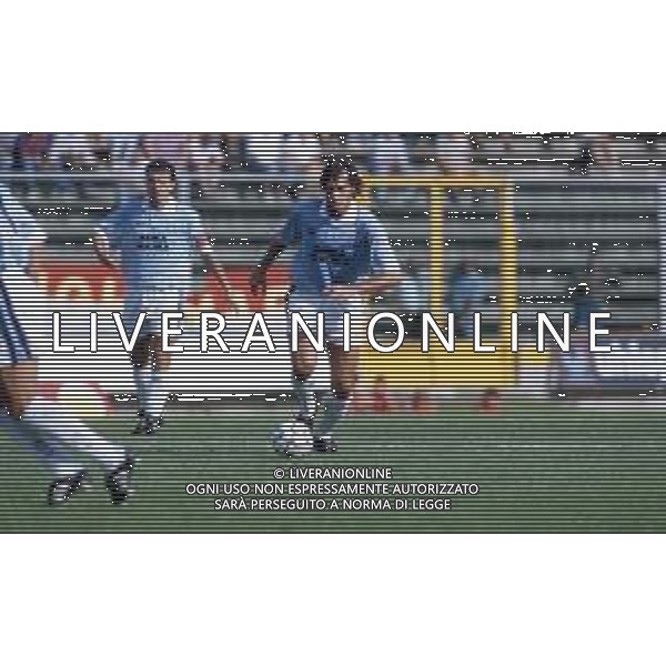 DIAP-RETROSPETTIVA LUCA LUZARDI CALCIATORE NELLA FOTO LUCA LUZARDI CON LA MAGLIA DELLA LAZIO CALCIO AG ALDO LIVERANI SAS