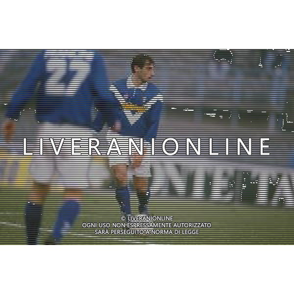 DIAP-RETROSPETTIVA LUCA LUZARDI CALCIATORE NELLA FOTO LUCA LUZARDI CON LA MAGLIA DEL BRESCIA CALCIO AG ALDO LIVERANI SAS