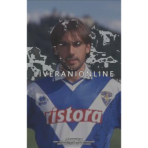 DIAP-RETROSPETTIVA LUCA LUZARDI CALCIATORE NELLA FOTO LUCA LUZARDI CON LA MAGLIA DEL BRESCIA CALCIO AG ALDO LIVERANI SAS