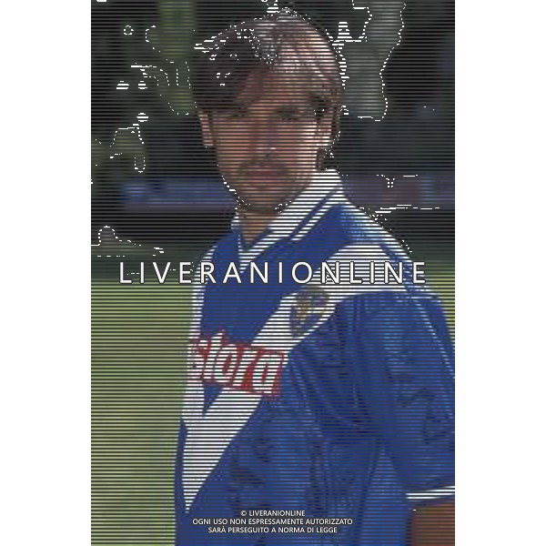 DIAP-RETROSPETTIVA LUCA LUZARDI CALCIATORE NELLA FOTO LUCA LUZARDI CON LA MAGLIA DEL BRESCIA CALCIO AG ALDO LIVERANI SAS