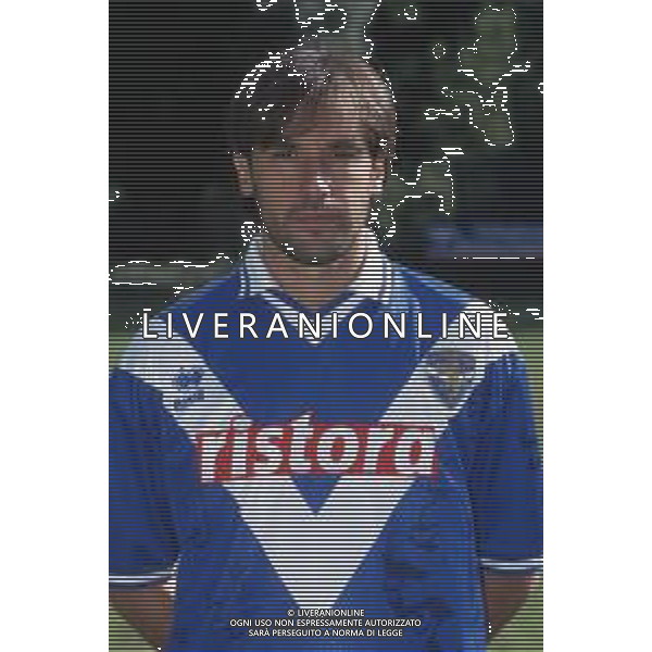 DIAP-RETROSPETTIVA LUCA LUZARDI CALCIATORE NELLA FOTO LUCA LUZARDI CON LA MAGLIA DEL BRESCIA CALCIO AG ALDO LIVERANI SAS
