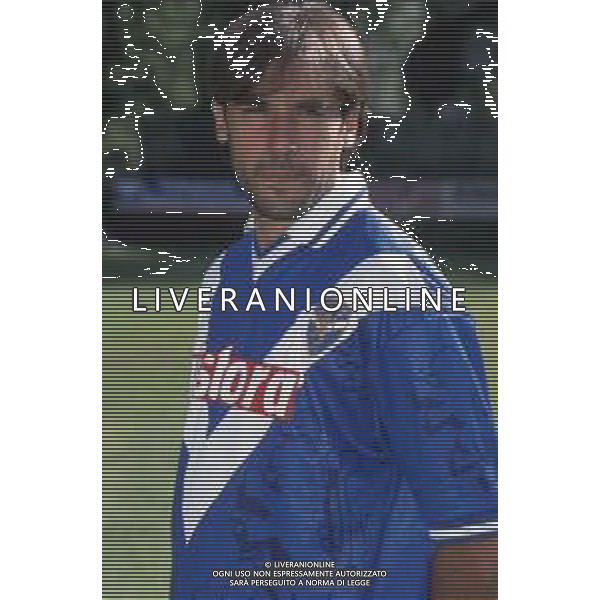 DIAP-RETROSPETTIVA LUCA LUZARDI CALCIATORE NELLA FOTO LUCA LUZARDI CON LA MAGLIA DEL BRESCIA CALCIO AG ALDO LIVERANI SAS
