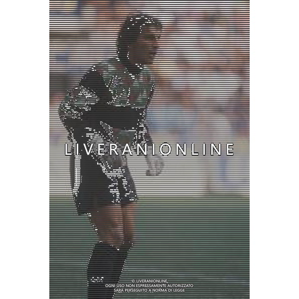DIAP-RETROSPETTIVA FRANCESCO MANCINI CALCIATORE NELLA FOTO FRANCESCO MANCINI CON LA MAGLIA DEL FOGGIA 1991-92 AG ALDO LIVERANI SAS