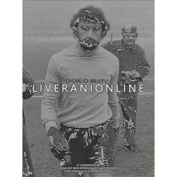ST-RETROSPETTIVA ALESSANDRO ZANINELLI CALCIATORE NELLA FOTO ALESSANDRO ZANINELLI CON LA MAGLIA DEL CATANZARO CALCIO AG ALDO LIVERAANI SAS