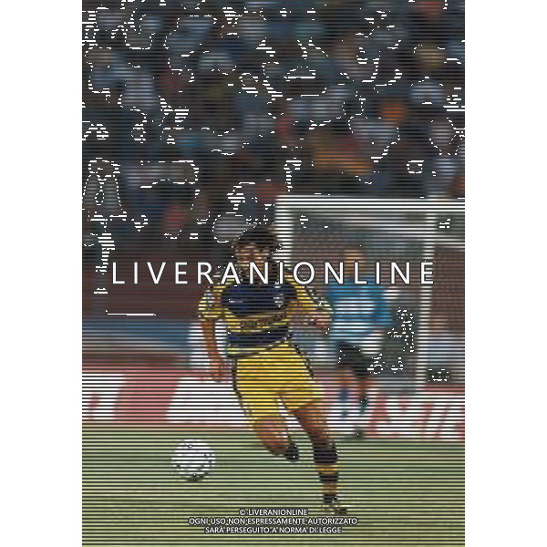 ST-RETROSPETTIVA PAOLO VANOLI CALCIATORE NELLA FOTO PAOLO VANOLI CON LA MAGLIA DEL PARMA CALCIO AG ALDO LIVERANI SAS