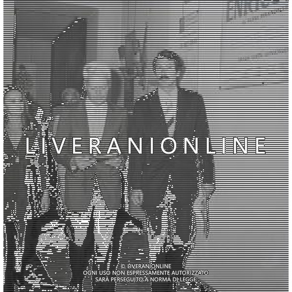 NEG-RETROSPETTIVA ROCK HUDSON ATTORE NELLA FOTO ROCK HUDSON A MILANO NELL\'ANNO 1969 AG ALDO LIVERANI SAS