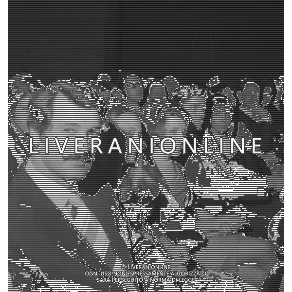 NEG-RETROSPETTIVA ROCK HUDSON ATTORE NELLA FOTO ROCK HUDSON A MILANO NELL\'ANNO 1969 AG ALDO LIVERANI SAS
