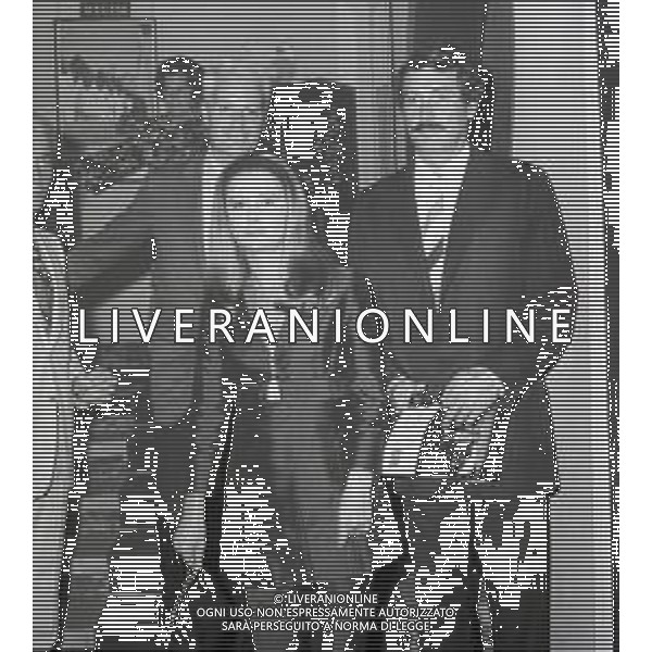 NEG-RETROSPETTIVA ROCK HUDSON ATTORE NELLA FOTO ROCK HUDSON A MILANO NELL\'ANNO 1969 AG ALDO LIVERANI SAS