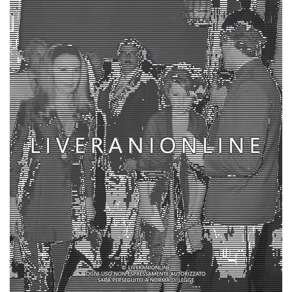 NEG-RETROSPETTIVA ROCK HUDSON ATTORE NELLA FOTO ROCK HUDSON A MILANO NELL\'ANNO 1969 AG ALDO LIVERANI SAS