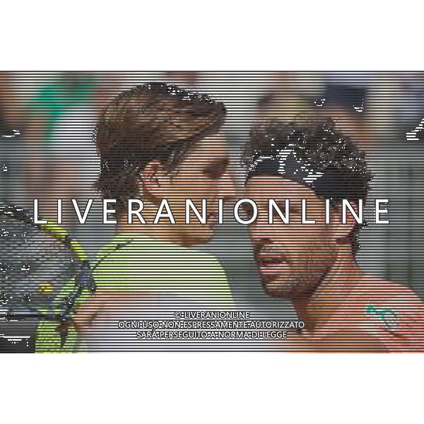 TVRCOR 27-06-2025 -Atp Challenger Milano Aspria tennis Cup derby in semifinale tra Marco Cecchinato IT vs Jacopo Vasamì IT – nella foto abbraccio tra Marco Cecchinato e Jacopo Vasamì FOTO ROBERTA CORRADINI-AG ALDO LIVERANI SAS