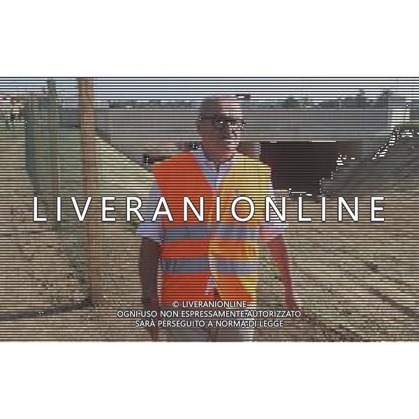 IMOLA 27 06 2025 il Sindaco Marco Panieri, l\'Assessore ai Lavori Pubblici Pierangelo Raffini e i tecnici di Area Blu preposti VISITANO IL CANTIERE DELL\'ASSE ATTREZZATO SVINCOLO D\'ACQUISTO RESPIGHI(BRETELLA) NELLA FOTO ASSESSORE LAVORI PUBBLICI PIERANGELO RAFFINI FOTO GIANNI SANNA-AG ALDO LIVERANI SAS