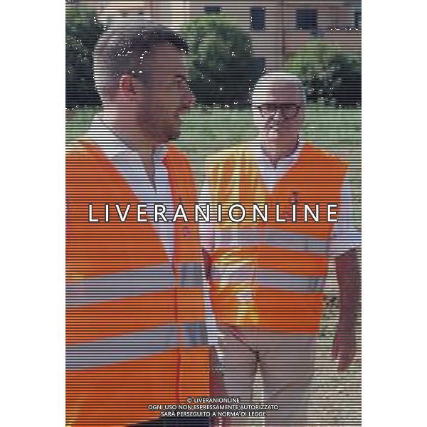 IMOLA 27 06 2025 il Sindaco Marco Panieri, l\'Assessore ai Lavori Pubblici Pierangelo Raffini e i tecnici di Area Blu preposti VISITANO IL CANTIERE DELL\'ASSE ATTREZZATO SVINCOLO D\'ACQUISTO RESPIGHI(BRETELLA) NELLA FOTO SINDACO DI IMOLA MARCO PANIERI E ASSESSORE LAVORI PUBBLICI PIERANGELO RAFFINI FOTO GIANNI SANNA-AG ALDO LIVERANI SAS