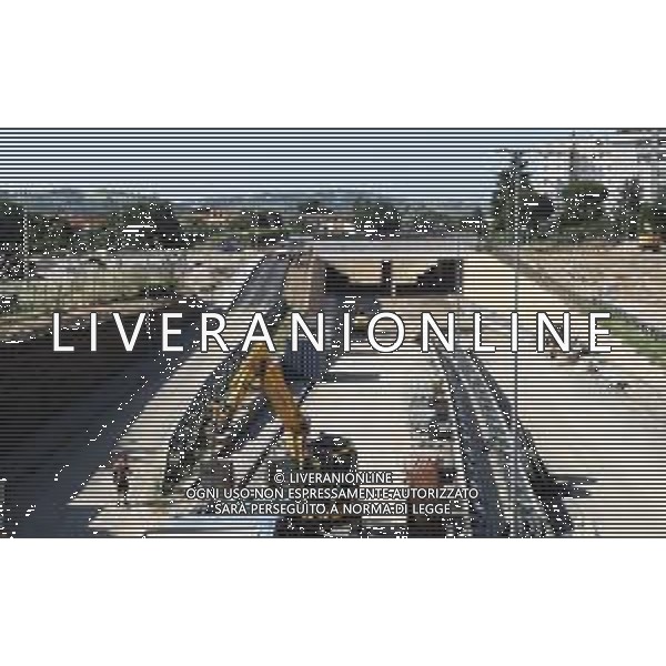IMOLA 27 06 2025 il Sindaco Marco Panieri, l\'Assessore ai Lavori Pubblici Pierangelo Raffini e i tecnici di Area Blu preposti VISITANO IL CANTIERE DELL\'ASSE ATTREZZATO SVINCOLO D\'ACQUISTO RESPIGHI(BRETELLA) FOTO GIANNI SANNA-AG ALDO LIVERANI SAS