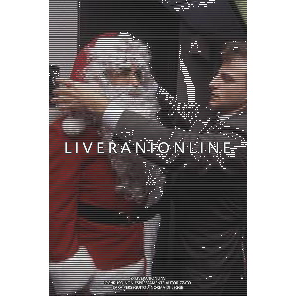 DIAP-RETROSPETTIVA ALBANO CARRISI E ROMINA POWER CANTANTI NELLA FOTO ROMINA POWER E ALBANO CARRISI NELLA TRASMISSIONE TELEVISIVA “BUON NATALE“ NELL\'ANNO 1991 AG ALDO LIVERANI SAS