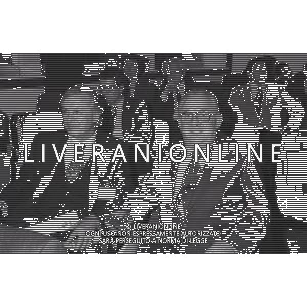 NEG-RETROSPETTIIVA MARIO BERETTA PRESIDENTE COMO CALCIO NELLA FOTO MARIO BERETTA PRESIDENTE DEL COMO CALCIO CON GIANCARLO BELTRAMI ANNO 1994 AG ALDO LIVERANI SAS
