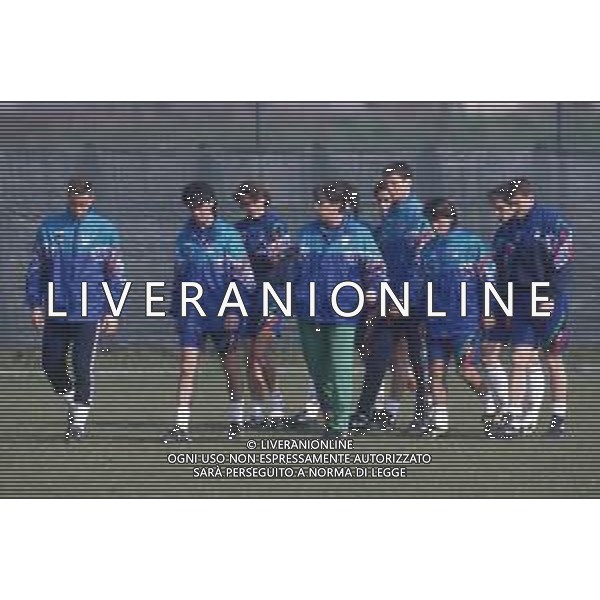 DIAP-RETROSPETTIVA RAFFAELE AMETRANO CALCIATORE NELLA FOTO RAFFAELE AMETRANO IN ALLENAMENTO CON L\'UNDER 21 NAZIONALE ITALIANA AG ALDO LIVERANI SAS