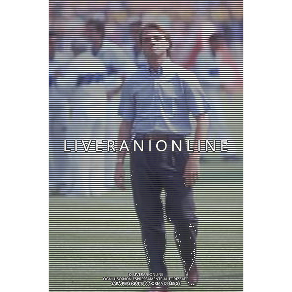 DIAP-RETROSPETTIVA STEFANO CAROBBI CALCIATORE NELLA FOTO STEFANO CAROBBI NELL\'ANNO 1988-89 AG ALDO LIVERANI SAS