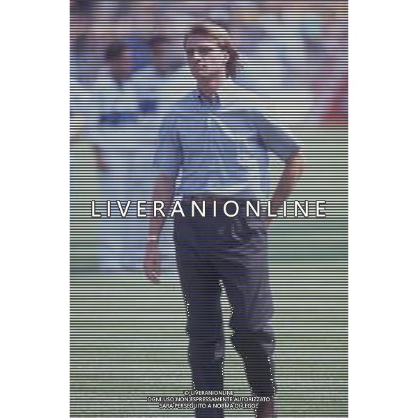 DIAP-RETROSPETTIVA STEFANO CAROBBI CALCIATORE NELLA FOTO STEFANO CAROBBI NELL\'ANNO 1988-89 AG ALDO LIVERANI SAS