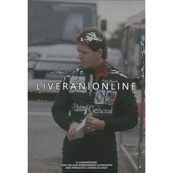 DIAP-RETROSPETTIVA MARTIN BRUNDLE PILOTA F1 NELLA FOTO MARTIN BRUNDLE NELL\'ANNO 1986 GP BRASILE FOTO MASSIMO BIANCHI-AG ALDO LIVERANI SAS