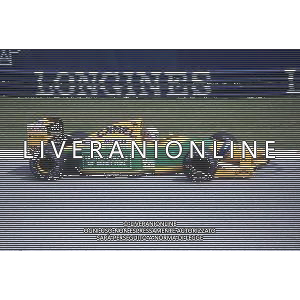 DIAP-RETROSPETTIVA MARTIN BRUNDLE PILOTA F1 NELLA FOTO MARTIN BRUNDLE NELL\'ANNO 1992 AG CONTROLUCE-AG ALDO LIVERANI SAS