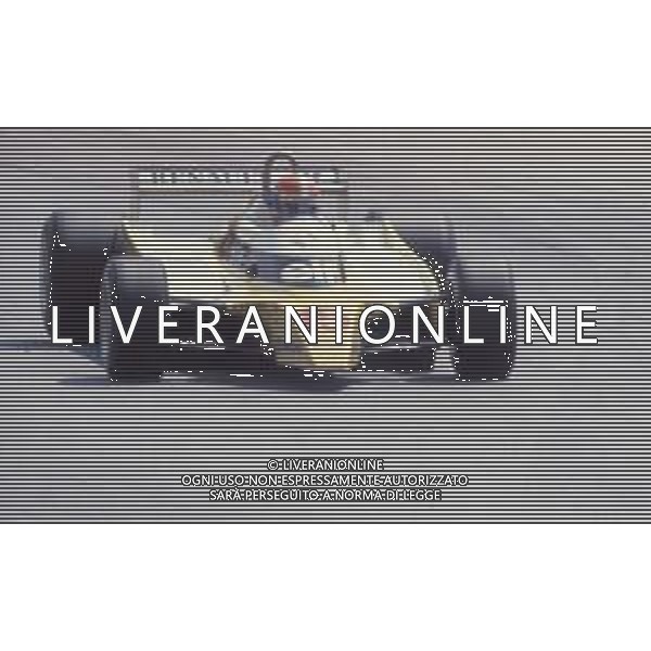 DIAP-RETROSPETTIVA JEAN PIERRE JABOUILLE PILOTA F1 NELLA FOTO JEAN PIERRE JABOUILLE NELL\'ANNO 1981 AG ALDO LIVERANI SAS