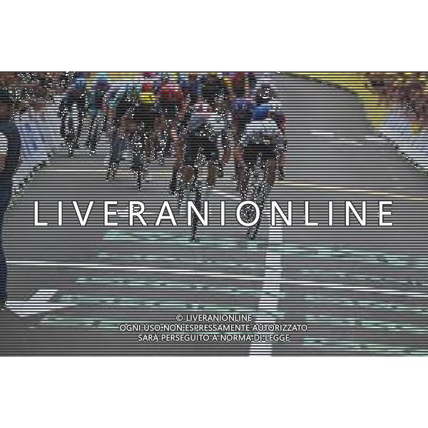 06-07-2025 Tour De France; Tappa 02 Lauwin Planque - Boulogne Sur Mer; 2025, Alpecin - Deceuninck; 2025, Uae Team Emirates - Xrg; Van Der Poel, Mathieu; Pogacar, Tadej; Boulogne Sur Mer; foto stefano sirotti-ag aldo liverani sas- AGENZIA ALDO LIVERANI SAS