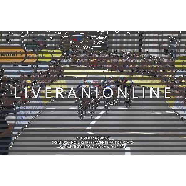 06-07-2025 Tour De France; Tappa 02 Lauwin Planque - Boulogne Sur Mer; 2025, Alpecin - Deceuninck; 2025, Uae Team Emirates - Xrg; Van Der Poel, Mathieu; Pogacar, Tadej; Boulogne Sur Mer; foto stefano sirotti-ag aldo liverani sas- AGENZIA ALDO LIVERANI SAS
