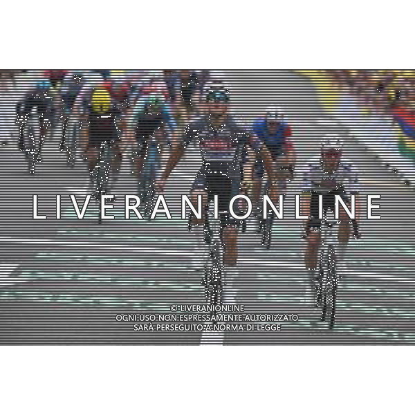 06-07-2025 Tour De France; Tappa 02 Lauwin Planque - Boulogne Sur Mer; 2025, Alpecin - Deceuninck; 2025, Uae Team Emirates - Xrg; Van Der Poel, Mathieu; Pogacar, Tadej; Boulogne Sur Mer; foto stefano sirotti-ag aldo liverani sas- AGENZIA ALDO LIVERANI SAS