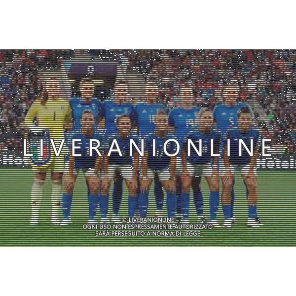 TVEM July 07, 2025 Geneva, Switzerland - Portugal vs Italy - Women\'s UEFA Euro 2025 - Stade de Geneve. In the pic: Italy team line up ©TVEM Emmanuele Mastrodonato - AGENZIA ALDO LIVERANI SAS