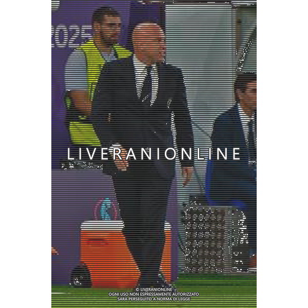 TVEM July 07, 2025 Geneva, Switzerland - Portugal vs Italy - Women\'s UEFA Euro 2025 - Stade de Geneve. In the pic: Andrea Soncin head coach of Italy ©TVEM Emmanuele Mastrodonato - AGENZIA ALDO LIVERANI SAS