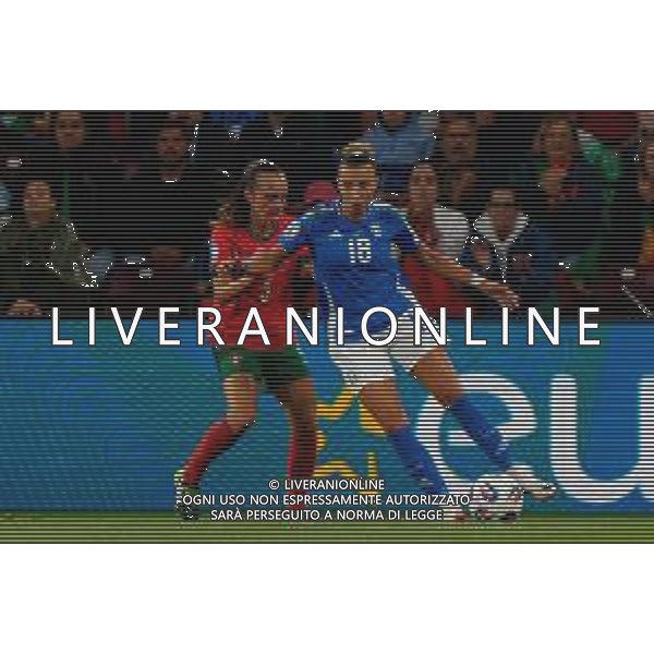 TVEM July 07, 2025 Geneva, Switzerland - Portugal vs Italy - Women\'s UEFA Euro 2025 - Stade de Geneve. In the pic: Arianna Caruso of Italy in action against Joana Marchao of Portugal ©TVEM Emmanuele Mastrodonato - AGENZIA ALDO LIVERANI SAS