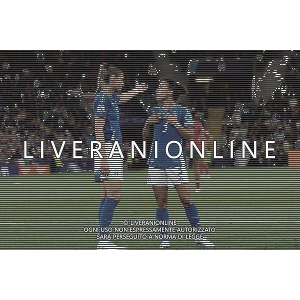 TVEM July 07, 2025 Geneva, Switzerland - Portugal vs Italy - Women\'s UEFA Euro 2025 - Stade de Geneve. In the pic: Cecilia Salvai of Italy and Lucia Di Guglielmo of Italy ©TVEM Emmanuele Mastrodonato - AGENZIA ALDO LIVERANI SAS