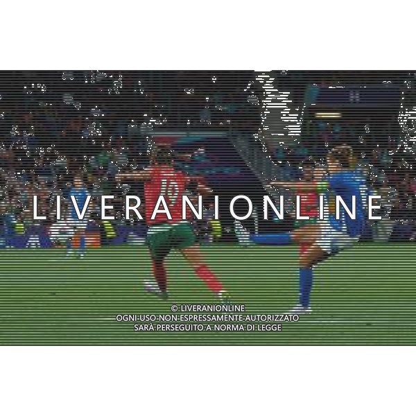TVEM July 07, 2025 Geneva, Switzerland - Portugal vs Italy - Women\'s UEFA Euro 2025 - Stade de Geneve. In the pic: Cristiana Girelli of Italy scores a goal of 0-1 ©TVEM Emmanuele Mastrodonato - AGENZIA ALDO LIVERANI SAS