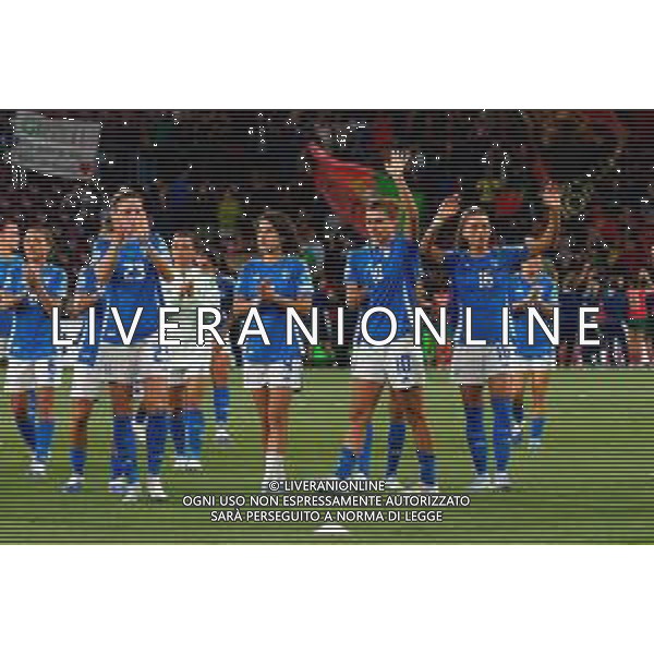 TVEM July 07, 2025 Geneva, Switzerland - Portugal vs Italy - Women\'s UEFA Euro 2025 - Stade de Geneve. In the pic: players of Italy applauds fans ©TVEM Emmanuele Mastrodonato - AGENZIA ALDO LIVERANI SAS