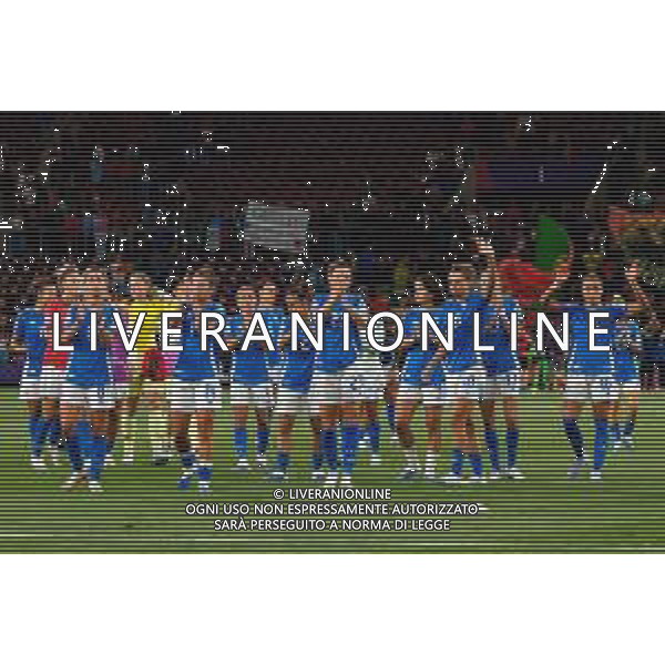 TVEM July 07, 2025 Geneva, Switzerland - Portugal vs Italy - Women\'s UEFA Euro 2025 - Stade de Geneve. In the pic: players of Italy applauds fans ©TVEM Emmanuele Mastrodonato - AGENZIA ALDO LIVERANI SAS