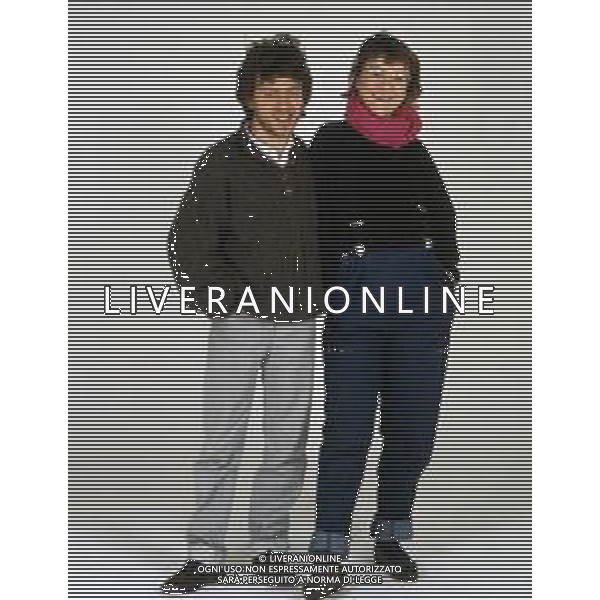 DIAP-RETROSPETTIVA PAOLO ROSSI ATTORE E COMICO NELLA FOTO PAOLO ROSSI CON LA MOGLIE LUCIA VASINI AG THEMA-AG ALDO LIVERANI SAS