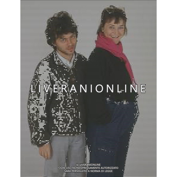 DIAP-RETROSPETTIVA PAOLO ROSSI ATTORE E COMICO NELLA FOTO PAOLO ROSSI CON LA MOGLIE LUCIA VASINI AG THEMA-AG ALDO LIVERANI SAS