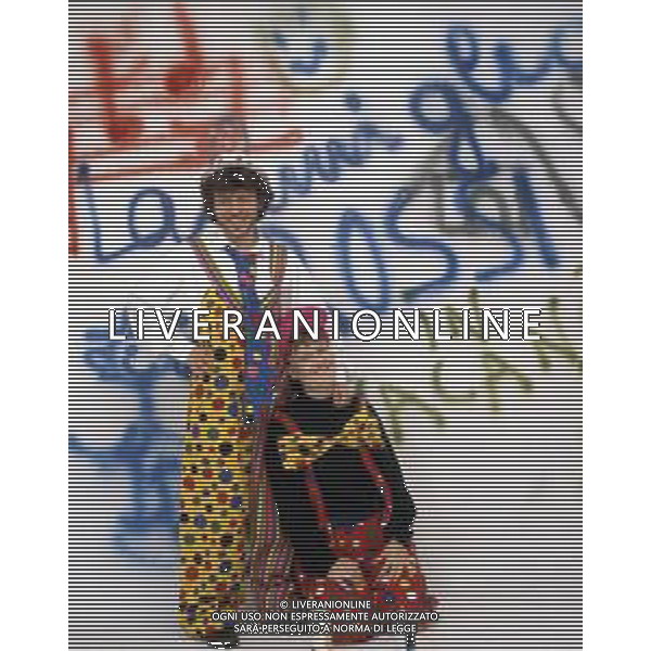 DIAP-RETROSPETTIVA PAOLO ROSSI ATTORE E COMICO NELLA FOTO PAOLO ROSSI CON LA MOGLIE LUCIA VASINI AG THEMA-AG ALDO LIVERANI SAS