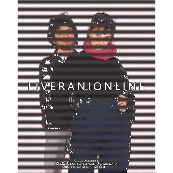 DIAP-RETROSPETTIVA PAOLO ROSSI ATTORE E COMICO NELLA FOTO PAOLO ROSSI CON LA MOGLIE LUCIA VASINI AG THEMA-AG ALDO LIVERANI SAS