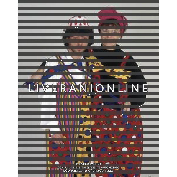 DIAP-RETROSPETTIVA PAOLO ROSSI ATTORE E COMICO NELLA FOTO PAOLO ROSSI CON LA MOGLIE LUCIA VASINI AG THEMA-AG ALDO LIVERANI SAS