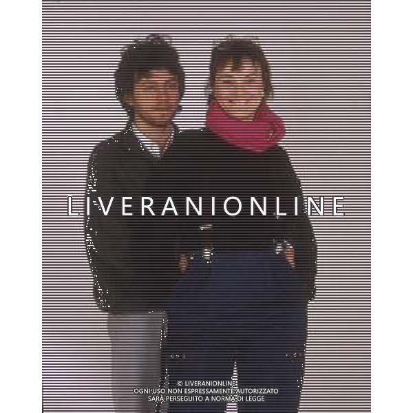 DIAP-RETROSPETTIVA PAOLO ROSSI ATTORE E COMICO NELLA FOTO PAOLO ROSSI CON LA MOGLIE LUCIA VASINI AG THEMA-AG ALDO LIVERANI SAS