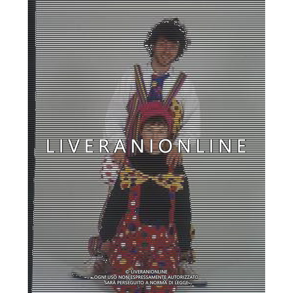 DIAP-RETROSPETTIVA PAOLO ROSSI ATTORE E COMICO NELLA FOTO PAOLO ROSSI CON LA MOGLIE LUCIA VASINI AG THEMA-AG ALDO LIVERANI SAS