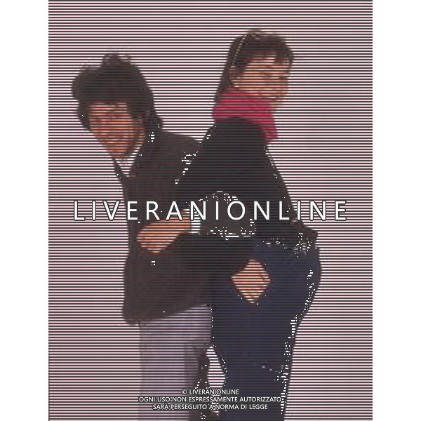 DIAP-RETROSPETTIVA PAOLO ROSSI ATTORE E COMICO NELLA FOTO PAOLO ROSSI CON LA MOGLIE LUCIA VASINI AG THEMA-AG ALDO LIVERANI SAS