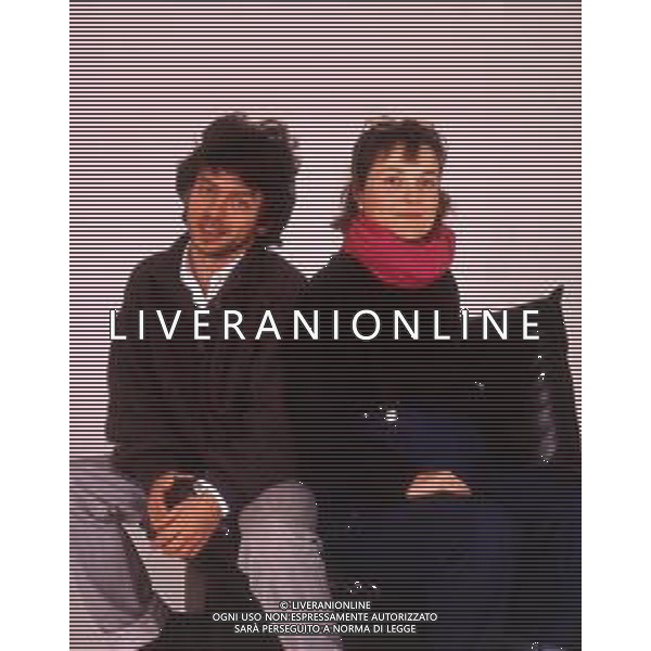 DIAP-RETROSPETTIVA PAOLO ROSSI ATTORE E COMICO NELLA FOTO PAOLO ROSSI CON LA MOGLIE LUCIA VASINI AG THEMA-AG ALDO LIVERANI SAS
