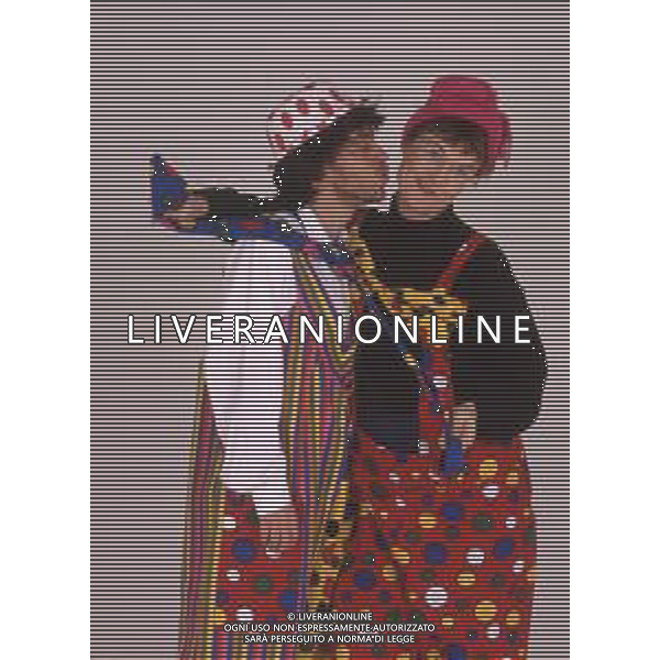 DIAP-RETROSPETTIVA PAOLO ROSSI ATTORE E COMICO NELLA FOTO PAOLO ROSSI CON LA MOGLIE LUCIA VASINI AG THEMA-AG ALDO LIVERANI SAS