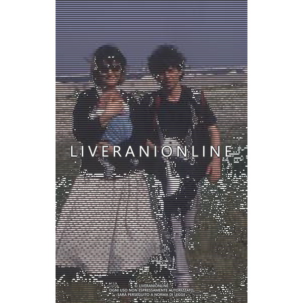 DIAP-RETROSPETTIVA PAOLO ROSSI ATTORE E COMICO NELLA FOTO PAOLO ROSSI CON LA MOGLIE LUCIA VASINI AG THEMA-AG ALDO LIVERANI SAS