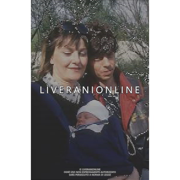 DIAP-RETROSPETTIVA PAOLO ROSSI ATTORE E COMICO NELLA FOTO PAOLO ROSSI CON LA MOGLIE LUCIA VASINI AG THEMA-AG ALDO LIVERANI SAS