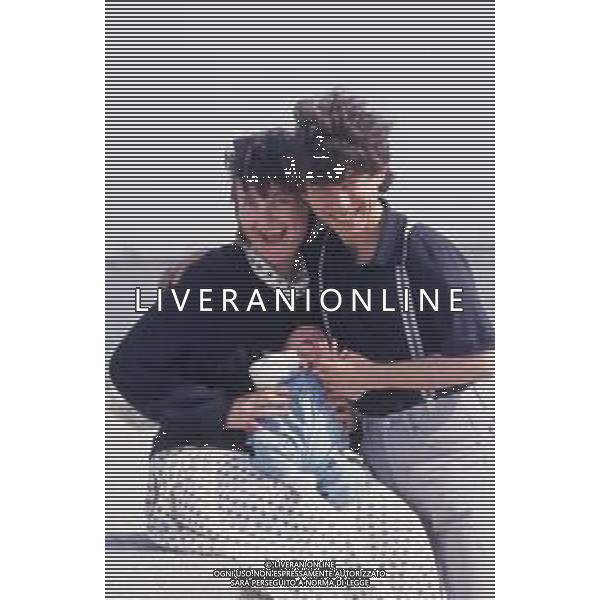 DIAP-RETROSPETTIVA PAOLO ROSSI ATTORE E COMICO NELLA FOTO PAOLO ROSSI CON LA MOGLIE LUCIA VASINI AG THEMA-AG ALDO LIVERANI SAS