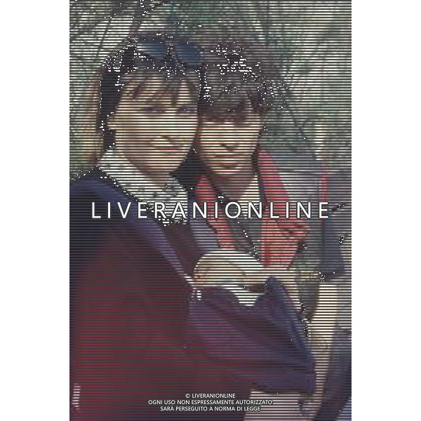 DIAP-RETROSPETTIVA PAOLO ROSSI ATTORE E COMICO NELLA FOTO PAOLO ROSSI CON LA MOGLIE LUCIA VASINI AG THEMA-AG ALDO LIVERANI SAS